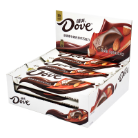 德芙巧克力43g*12条盒装休闲零食糖果送女友生日礼物儿童解馋充饥食品 醇香摩卡烤巴旦木盒装516g
