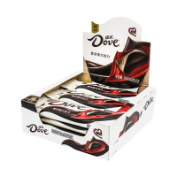 德芙巧克力43g*12条盒装休闲零食糖果送女友生日礼物儿童解馋充饥食品 香浓黑巧克力盒装516g