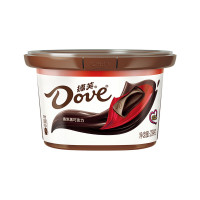 德芙(Dove)巧克力碗装休闲食品儿童充饥解馋零食糖果520情人节礼物生日礼品 香浓黑巧碗装234g