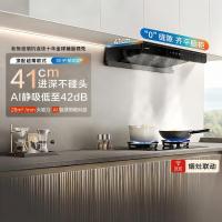 老板(Robam)[双子星E2P]欧式顶吸烟灶联动双腔变频大吸力家用厨房油烟机28风量 烟灶套餐E2P+D2 天然气