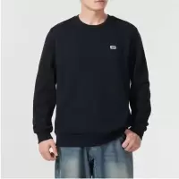 Skechers斯凯奇圆领卫衣男女同款新款情侣休闲运动服加绒保暖套头衫潮L324U155-0018 ZP