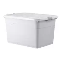 翌嘉YJ3111303塑料收纳箱衣服整理箱杂物储物箱子 120L浅灰色