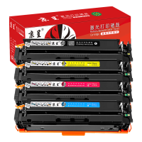 京呈硒鼓 W2110X/W2210X/W2310X/W2410X/CRG067H/CF215X/CF216X 四色套装(无芯片,大容量,易加粉)(惠普/佳能) 适用255dw/nw