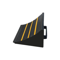 翌嘉YJ4121909塑料止退器塑料止滑器停车斜坡垫三角木阻车器 360*280*260mm