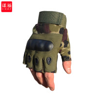 谋福 半指手套 训练防护战术手套(绿色 L)*/副