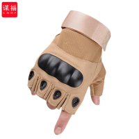 谋福 半指手套 训练防护战术手套(驼色 XL)*/副