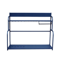 翌嘉YJ4121706 防暴装备架保安安防消防展示架陈列架 大号蓝色