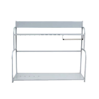 翌嘉 YJ4121707防暴装备架保安安防消防展示架陈列架 大号白色