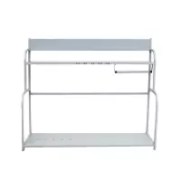 翌嘉 YJ4121707防暴装备架保安安防消防展示架陈列架 大号白色