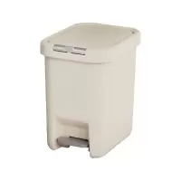 臻远 ZY5090114手按脚踩两用垃圾桶 送1卷垃圾袋 10L 茶色