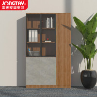中泰(jongtay)办公柜子木质书柜员工柜书架办公文件柜收纳柜储物柜三门1.2米 J-JZ20