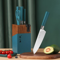 张小泉不正·典雅绿系列刀具六件套D31500100