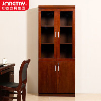 中泰(jongtay)文件柜木质档案柜员工资料柜 书籍柜4门办公室柜带锁收纳储物柜 J-M0SA02