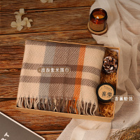 iChoice冬季保暖伴手礼围巾礼盒(波浪紫米围巾+香薰) 起订100份