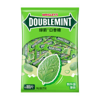 绿箭 口香糖原味薄荷味约100片/袋270g 接吻糖 清新口气 休闲零食糖果[3袋]绿箭100片*3袋装