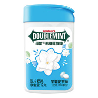 绿箭薄荷糖 无糖 口气清新方便携带 休闲零食糖果 茉莉花茶味20粒*1瓶