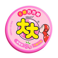 绿箭 大大泡泡糖不卷只吹口香糖草莓味约22g 儿童零食糖果 口气清新糖
