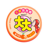 绿箭 大大泡泡糖不卷只吹口香糖橙子味约22g 儿童零食糖果 口气清新糖
