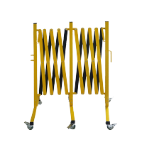 安赛瑞 移动式伸缩护栏(黄/黑) 11698