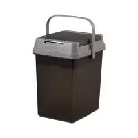 臻远ZY5070621 茶水桶茶桶废水桶茶叶茶渣桶 灰黑色10L