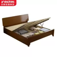 中泰(jongtay)1.5米实木床中式单双人高箱床 J-CDZ61
