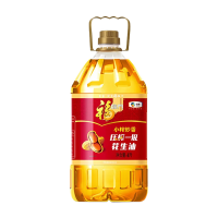 福临门小榨炒香压榨一级花生油4L 食用油
