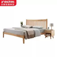 中泰(jongtay)1.8米实木床现代简约单双人床 J-CDZ67