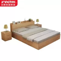 中泰(jongtay)板木床现代简约公寓宿舍2.0米双人床 J-JBDZ09