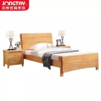 中泰(jongtay)1.8米实木床简约宿舍单双人床 J-CDZ70