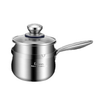 贝伦斯奶锅16cm上蒸下煮受热均匀不锈钢BLS-GEZNG16