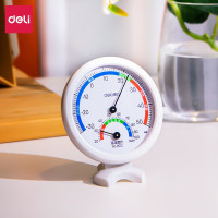 得力(deli) 9012 台挂两用家用室内温度计 免电池大表盘温湿度计 小号 起订量:6