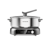 九阳智能多档调节电火锅 HG60-GN05 6升大容量 0涂层316L精钢锅 2200W速热健康耐用