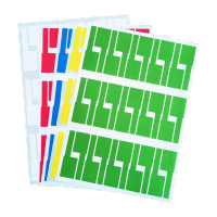 鸣固 网线标签贴纸 A4不干胶线缆标签 通信机房线缆标签纸 白色8张240贴