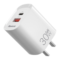 纽曼(Newmine)30W氮化镓快充充电器USB+Type-C双口充电头兼容27/20W/18W支持