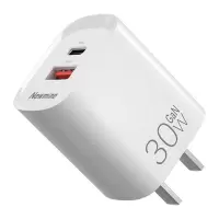 纽曼(Newmine)30W氮化镓快充充电器USB+Type-C双口充电头兼容27/20W/18W支持