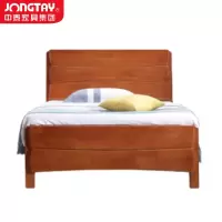 中泰(jongtay)1.0米实木床现代新中式单人床 J-CDZ75
