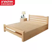 中泰(jongtay)1.0米实木床单人宿舍抽屉床 J-CDZ66