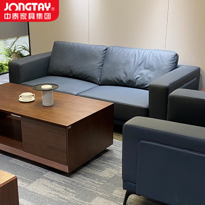 中泰(jongtay)办公沙发简约三人位办公室接待会客区商务沙发 J-WJSE496B3-2