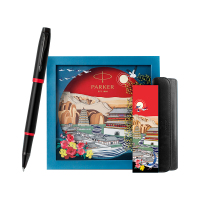 派克(PARKER)IM魅影黑耀红宝珠笔大唐盛世盒装