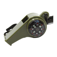 鸣固 多功能救援口哨 指南针三合一口哨求生口哨 黄色