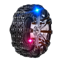 鸣固 轮胎防滑链 SUV轿车越野车面包车通用型 经典黑三爪中号6片装