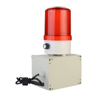 鸣固定时报警器220V led声光报警灯 110分贝循坏计时