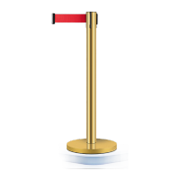 鸣固 一米线栏杆 警戒线隔离伸缩带加厚不锈钢栏杆座银行护栏宾馆酒店机场围栏杆 钛金3米线