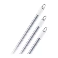 鸣固 扫把头清洁工具刷头一杆多用 扫帚地板家务清洁用品 120cm灰色 套膜拖把铁柄