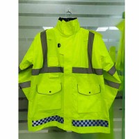 反光棉衣雨衣加棉 执勤道路防寒服 荧光绿七种穿法
