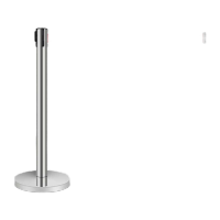 鸣固 一米线 隔离带栏杆伸缩围栏银行机场排队护栏杆座隔离桩警戒线不锈钢5米线[常规款]