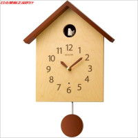 RHYTHM丽声布谷鸟整点报时轻奢客厅时尚挂钟 4MJ441NC06