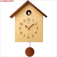 RHYTHM丽声布谷鸟整点报时轻奢客厅时尚挂钟 4MJ441NC06