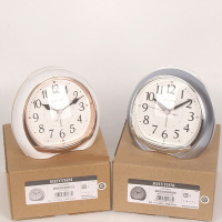 RHYTHM 丽声钟表渐强闹铃夜灯贪睡奢华卧室床头闹钟8RE665SR13