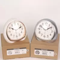 RHYTHM 丽声钟表渐强闹铃夜灯贪睡奢华卧室床头闹钟8RE665SR13